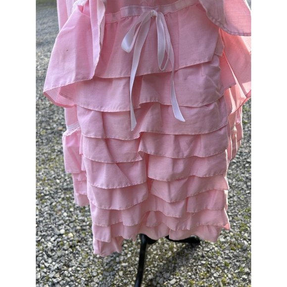 square dance outfit Pink White M/L Cottage Prairie Coquette Western Rockabilly - Picture 7 of 13